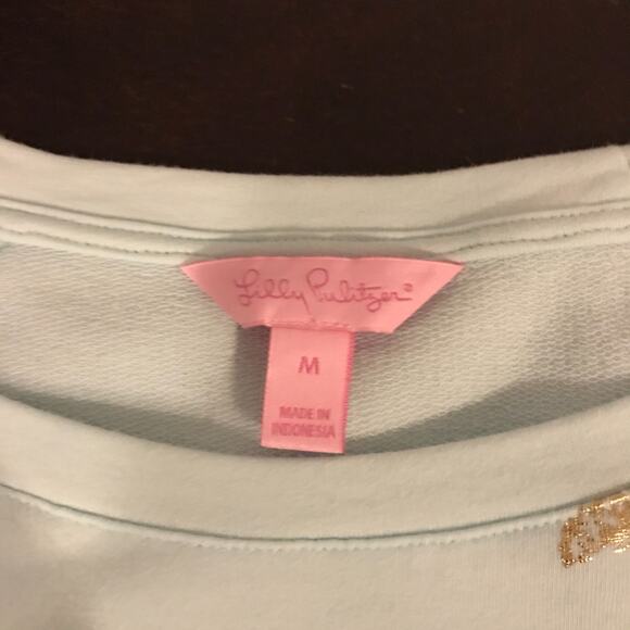 Lilly Pulitzer Braydon Pullover UPF 50+ Pink Sunset Seas the Day Graphic - MED - Picture 6 of 11